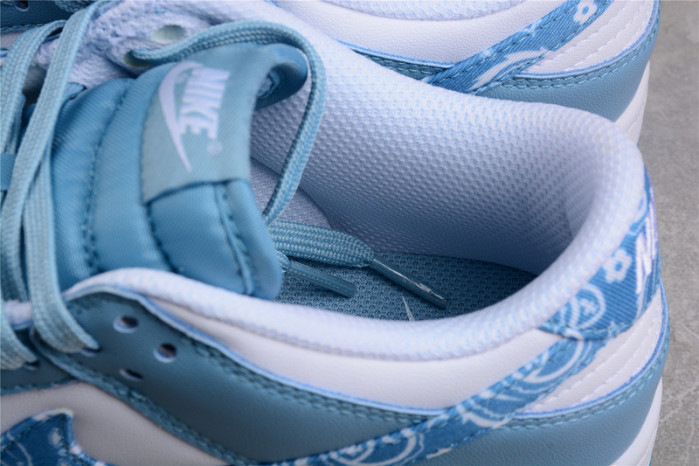 nike dunk low blue paisley dh4401-101