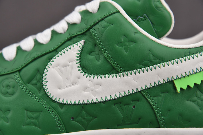 nike low air force 1 x green
