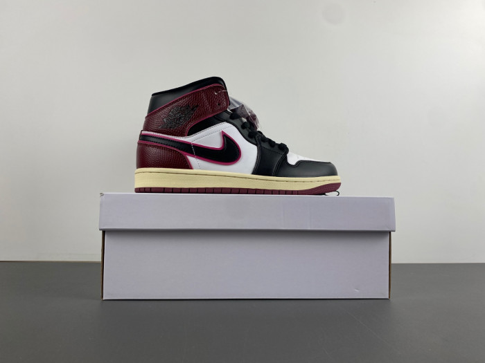 air jordan 1 mid se bordeaux fq7818-101