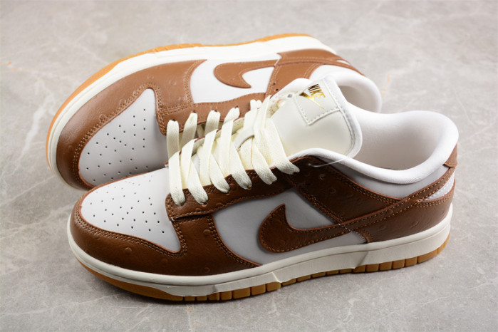 nike dunk low lx "brown ostrich" fj2260-001