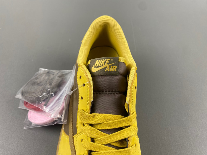 travis scott x air jordan yellow brown dm7866-665