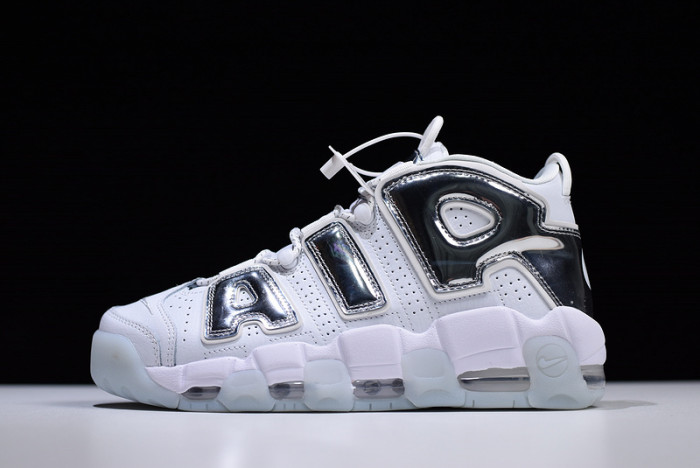 nike air more uptempo white Ch*0me blue tint 917593-100
