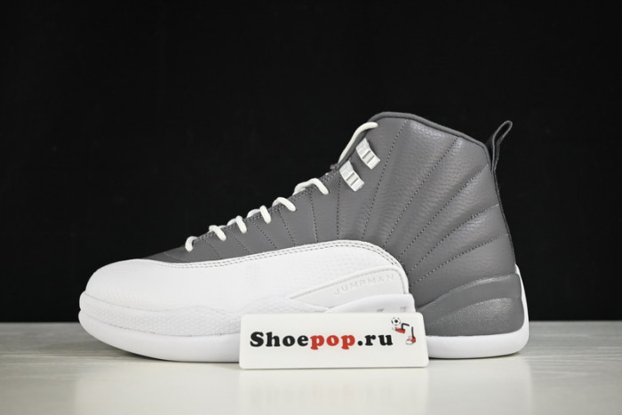 air jordan 12 stealth/white-cool grey ct8025-610