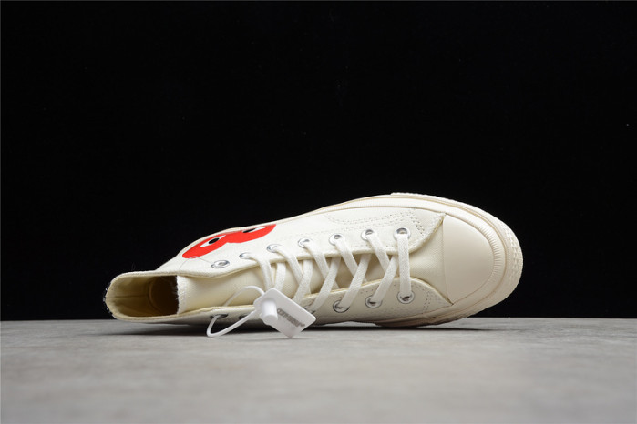 converse comme des garÇons x chuck white