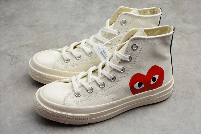 converse comme des garÇons x chuck white