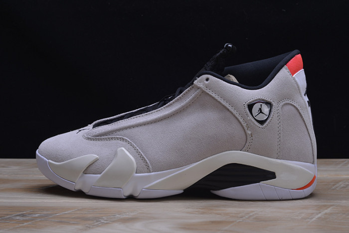 air jordan 14 retro "desert sand" black/ white 487471-021