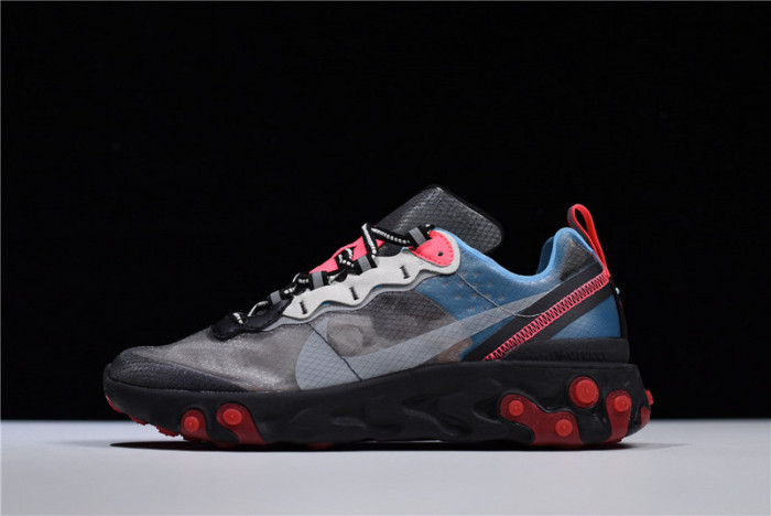 nike react element 87 blue chill solar red aq1090-006