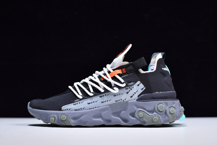 nike react wr ispa black grey ar8555-001