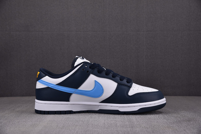 nike dunk low midnight navy university blue fn7800-400