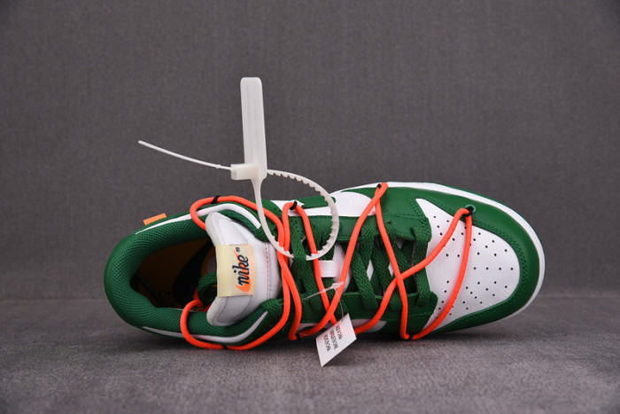 ofw x nike dunk low green white ct0856-100
