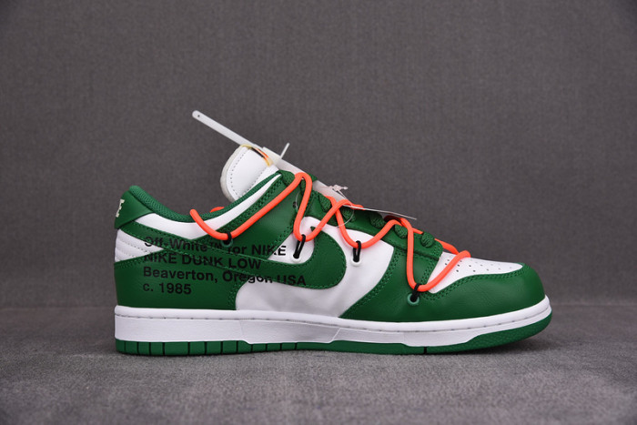 ofw x nike dunk low green white ct0856-100