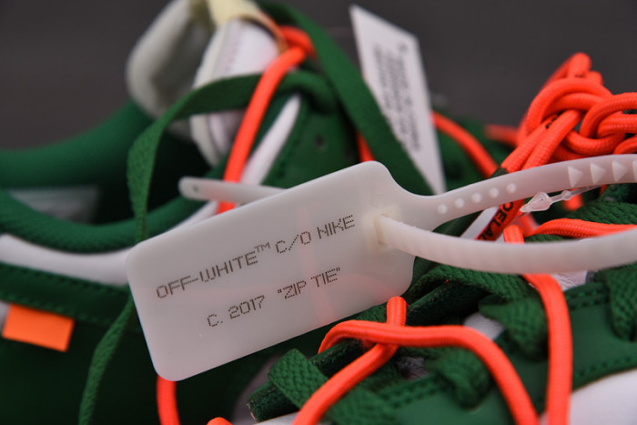 ofw x nike dunk low green white ct0856-100