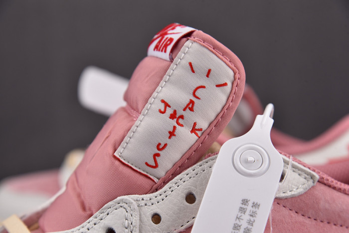travis scott x air jordan 1 low og white pink dm7866-600