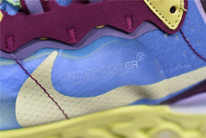 undercover x nike react element 87 blue volt bq2718-400