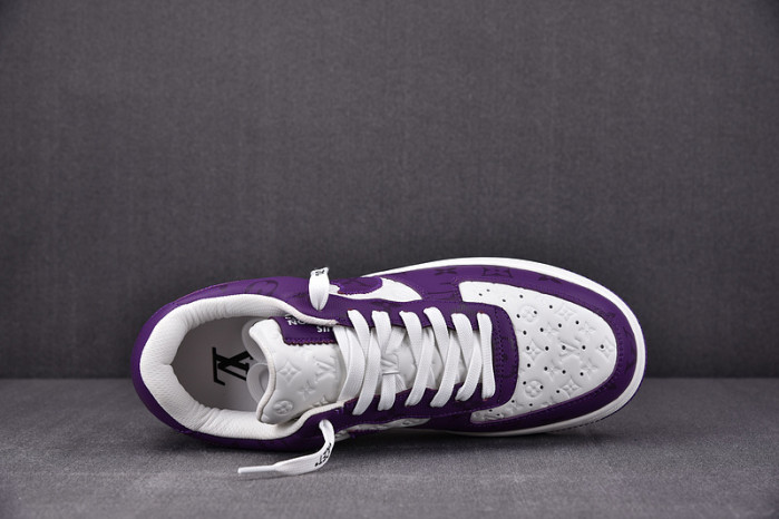 nike low air force 1 x purple white