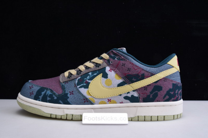 nike dunk low lemon wash multi-color cz9747-900