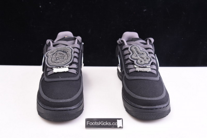 travis scott nike air force 1 black aq4211-001