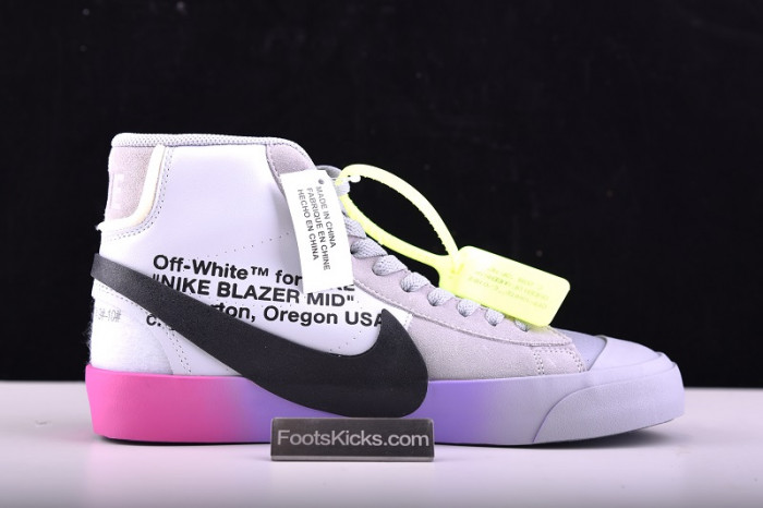 nike blazer mid ofw wolf grey serena "queen" aa3832-002