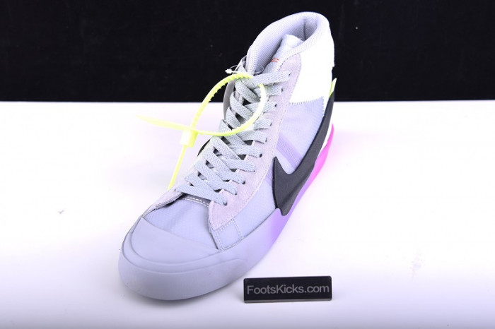 nike blazer mid ofw wolf grey serena "queen" aa3832-002