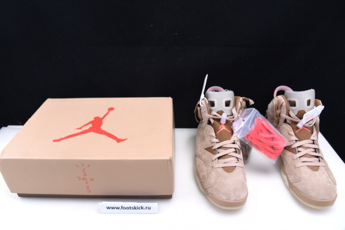 travis scott x air jordan 6 “british khaki ” dh0690-200