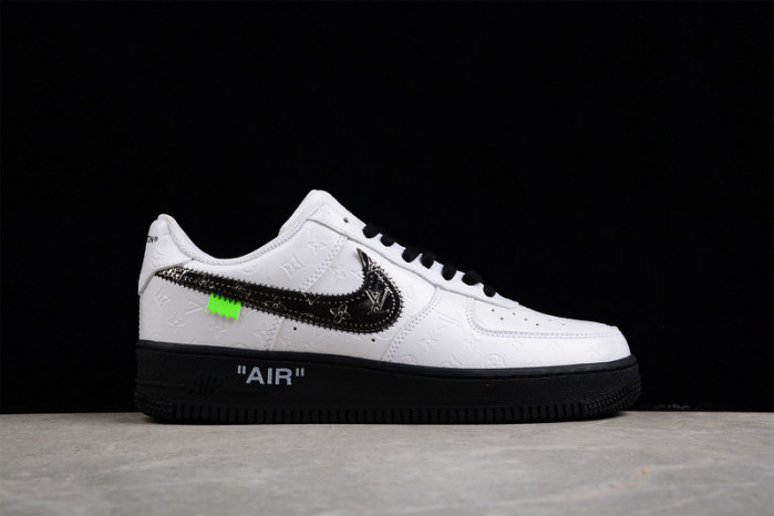 nike low air force 1 x white black