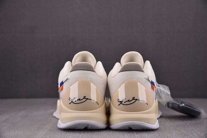 nike kobe 5 protro undefeated rice white db4796-101