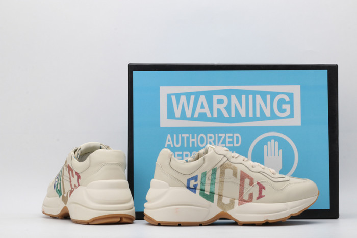 g*u*i rhyton vintage trainer sneaker 500876 drw00 9522