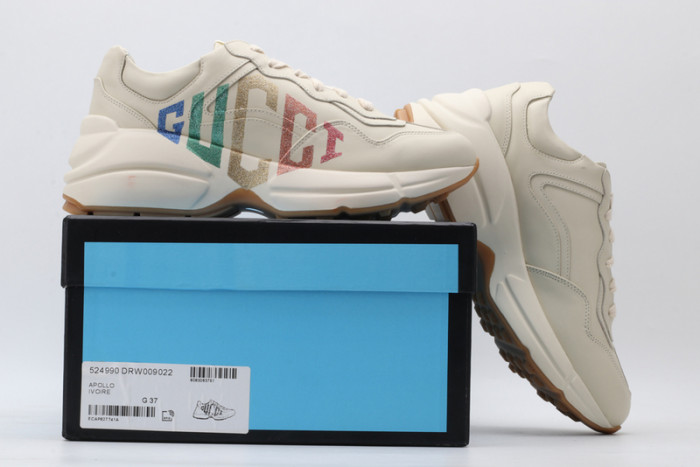 g*u*i rhyton vintage trainer sneaker 500876 drw00 9522