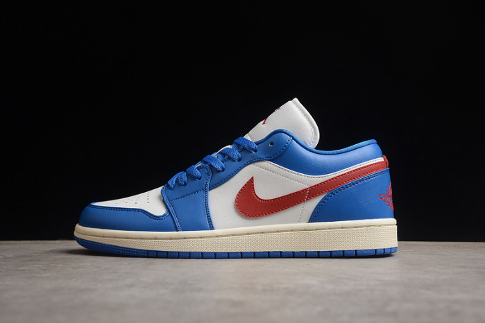 air jordan 1 low sport blue gym red dc0774-416