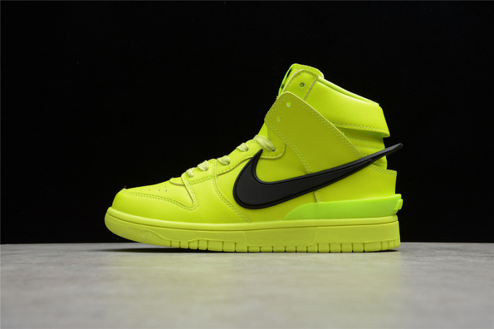 nike dunk high ambush flash lime cu7544-300