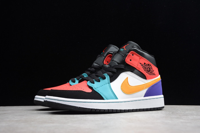 air jordan 1 mid multi-color 554724-125