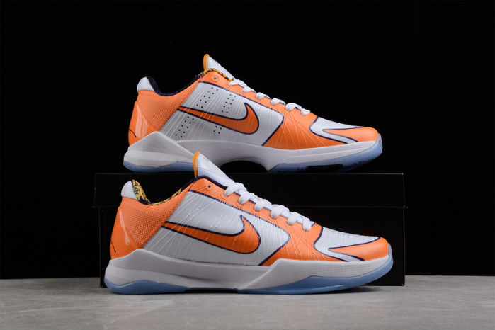 nike zoom kobe 5 orange white purple cd4991-106