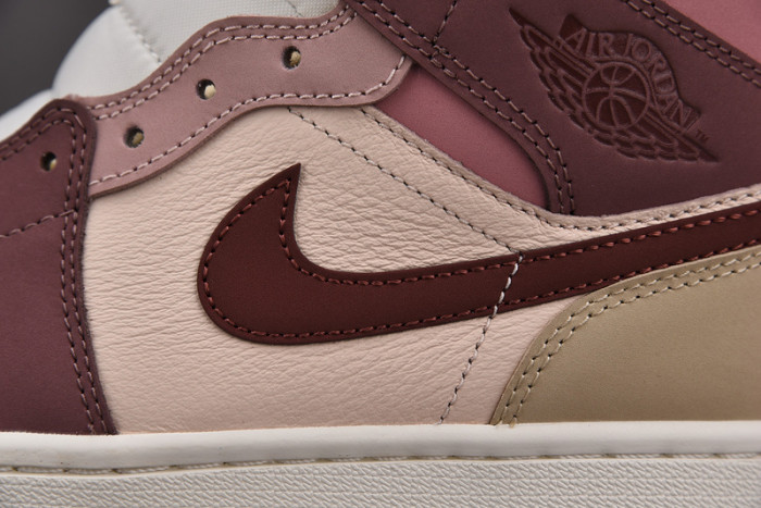 air jordan 1 mid se dark pony smoky mauve do7440-821