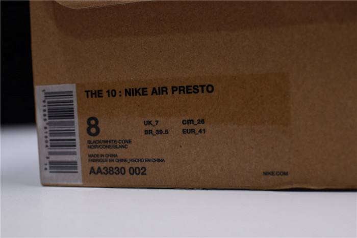 ofw x nike air presto black aa3830-002