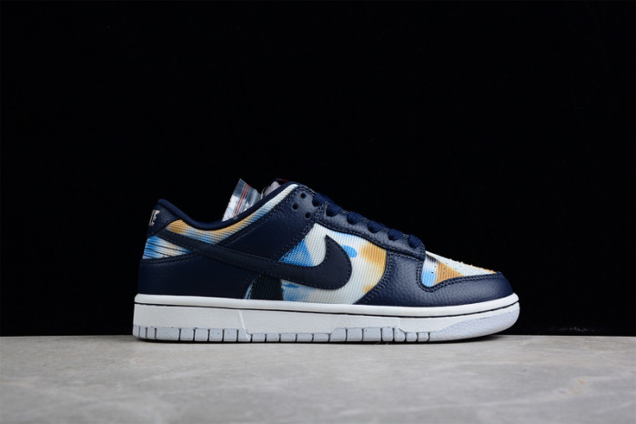 nike dunk low graffiti navy dm0108-400