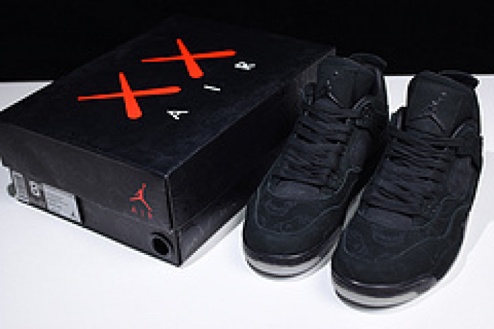 nike air jordan 4 retro kaws black 930155-001