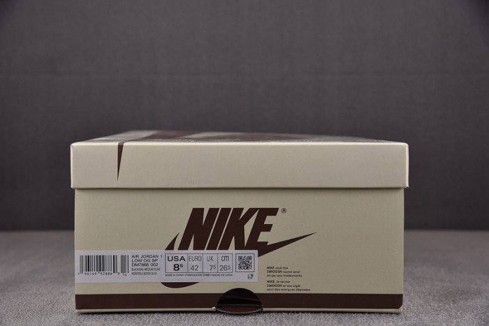 travis scott x air jordan 1 low og “black olive” dm7866-002