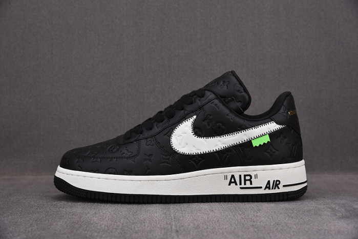 nike low air force 1 x black