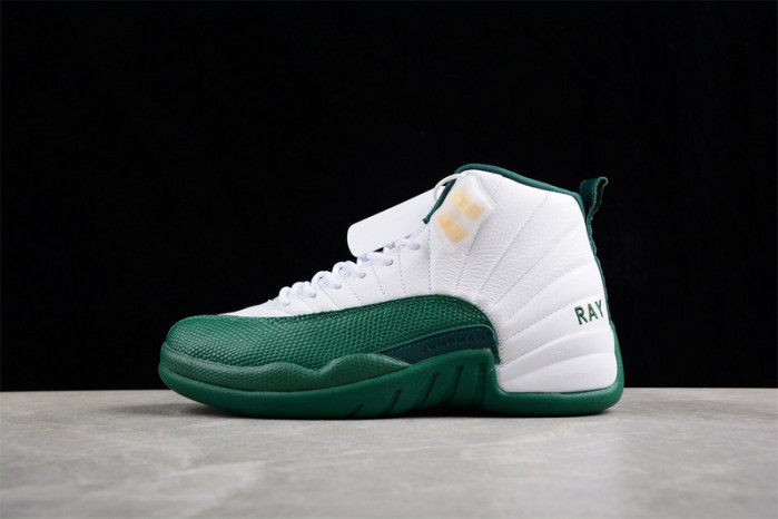 air jordan 12 white and green 136001-063