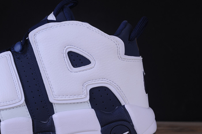 nike air more uptempo “olympic” white/midnight navy 414962-104
